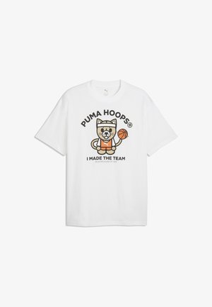 Puma, JUNIOR VARSITY RELAXED T-SHIRT - T-Shirt print - white