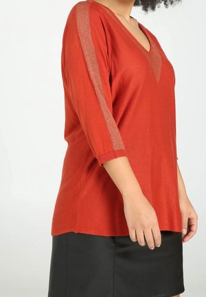 Striktrøje - orange