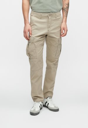 JPSTKANE JONNIE CUFFED - Pantalones cargo - beige