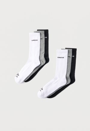 LOGO UNISEX 6 PACK - Șosete - black/white/grey
