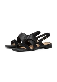 Tommy Hilfiger FLAT - Sandals - black