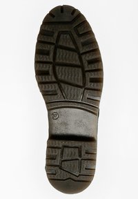 Sole in gomma nera con design del battistrada testurizzato e sezioni sollevate per una migliore presa. Presenta la marcatura della taglia "37" vicino all'area delle dita.