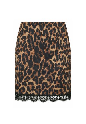 Yours Clothing, PLUS SIZE MINI SKIRTS - Minifalda - brown