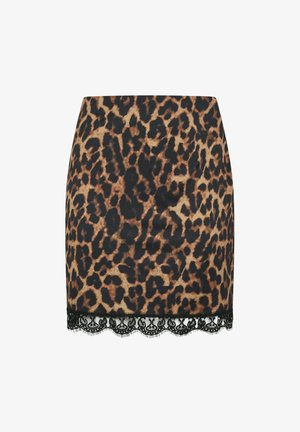 Yours Clothing, PLUS SIZE MINI SKIRTS - Minijupe - brown