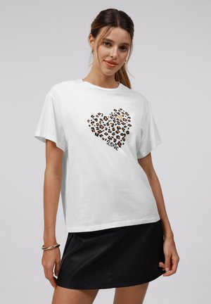 Print T-shirt - white