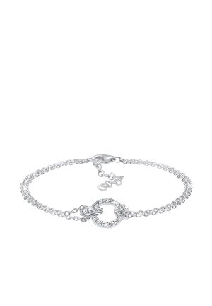 Elli DOUBLE CHAIN GLAMOUR - Armband - weiß