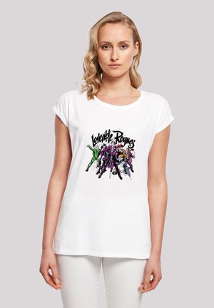 F4NT4STIC 'DC COMICS BATMAN LOVEABLE ROGUES' - T-shirts med print - white