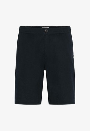 Solid, SDLINUS LINEN MIX - Rövidnadrágok - true black