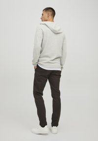 Jack & Jones Zip-up sweatshirt - light grey melange