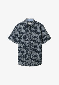 Unausgewählt, navy brushed leaf design