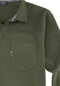 OLYMP Langarmshirt - dunkel grün