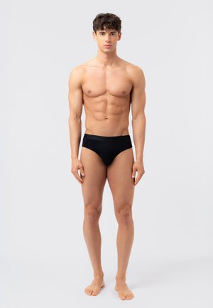 Fila, BRIEF 4 PACK - Braguitas - black