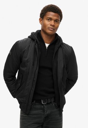 MILITARY HOODED MA1  - Light jacket - jet black