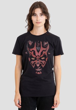STAR WARS DARTH MAUL LARGE FACE - Print T-shirt - black