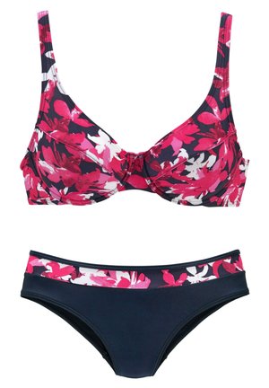LASCANA PETIT FLEUR SET - Bikini - beere bedruckt