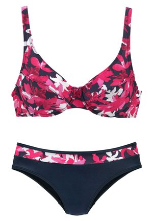 PETIT FLEUR SET - Bikini - beere bedruckt