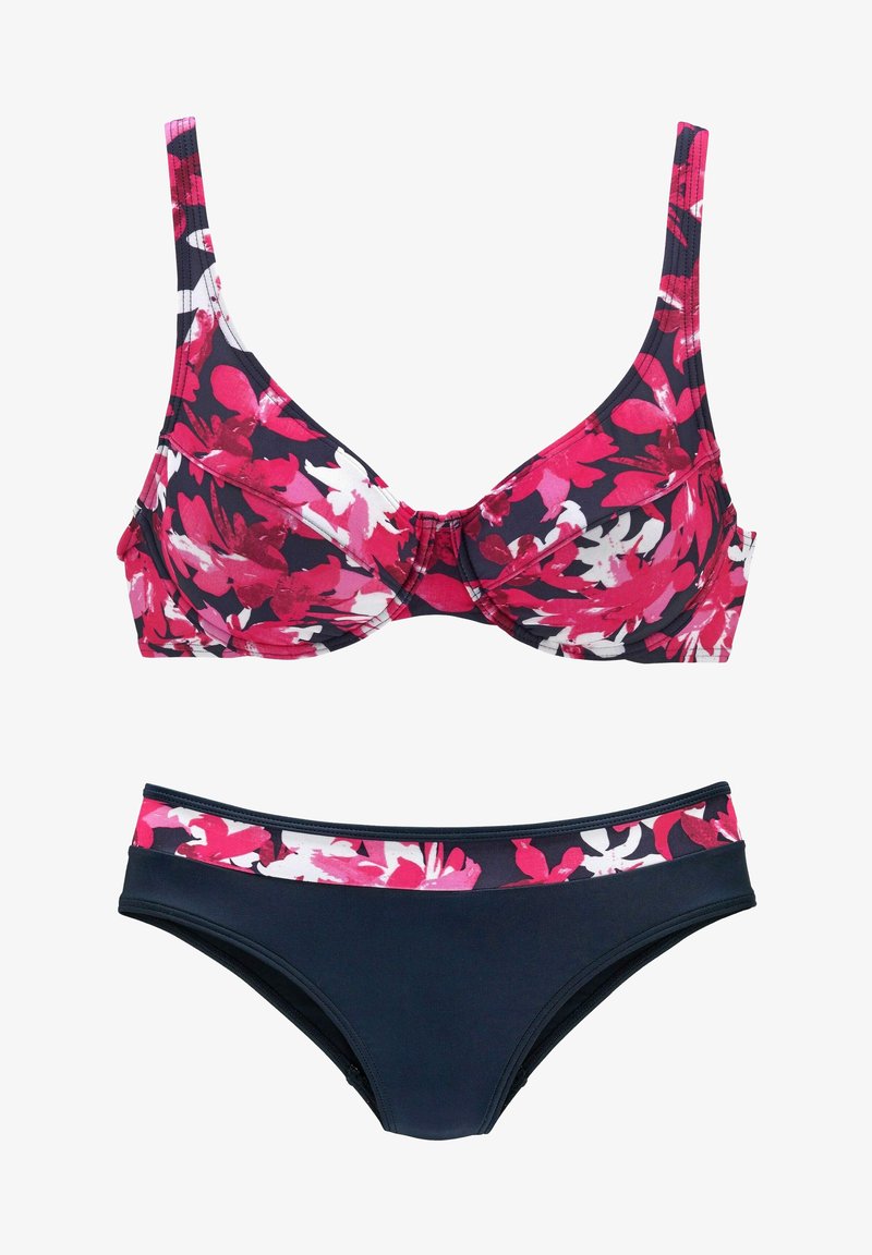 LASCANA PETIT FLEUR SET - Bikinis - beere bedruckt