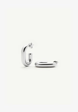 Missoma, CHUBBY OVAL SMALL HOOP EARRINGS - Boucles d'oreilles - silver-coloured