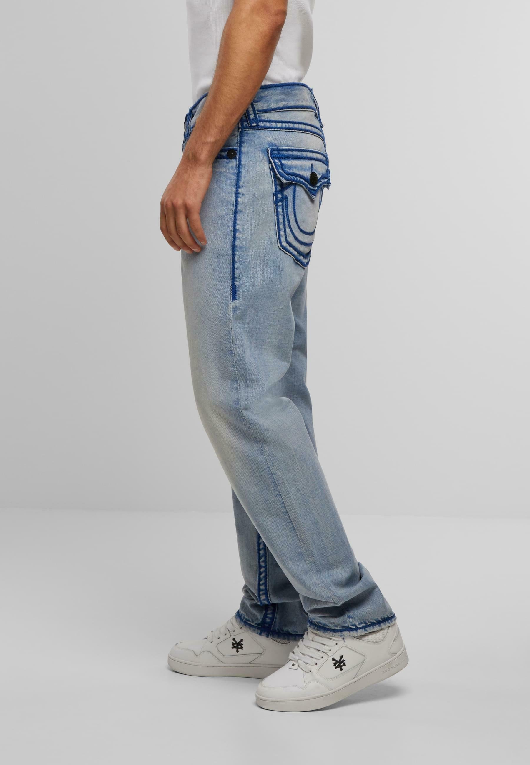 パンツ true religion ricky denim W29 True Religion RICKY - Jeansy Straight Leg/jasnoniebieski