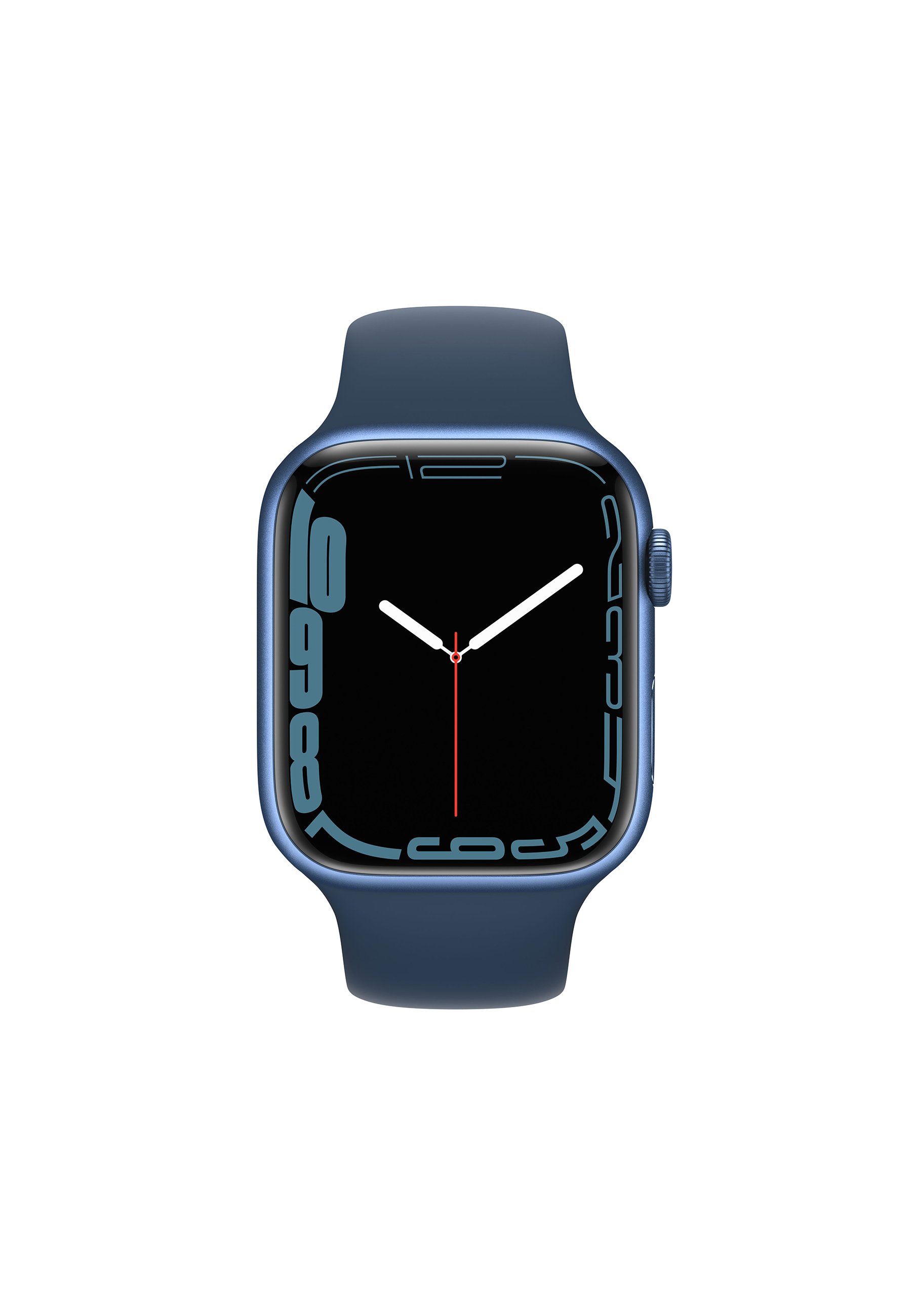 Apple APPLE WATCH SERIES 7 45 MM (GPS) - Smartwatch - blue aluminium case  with abyss blue sport band/blu - Zalando