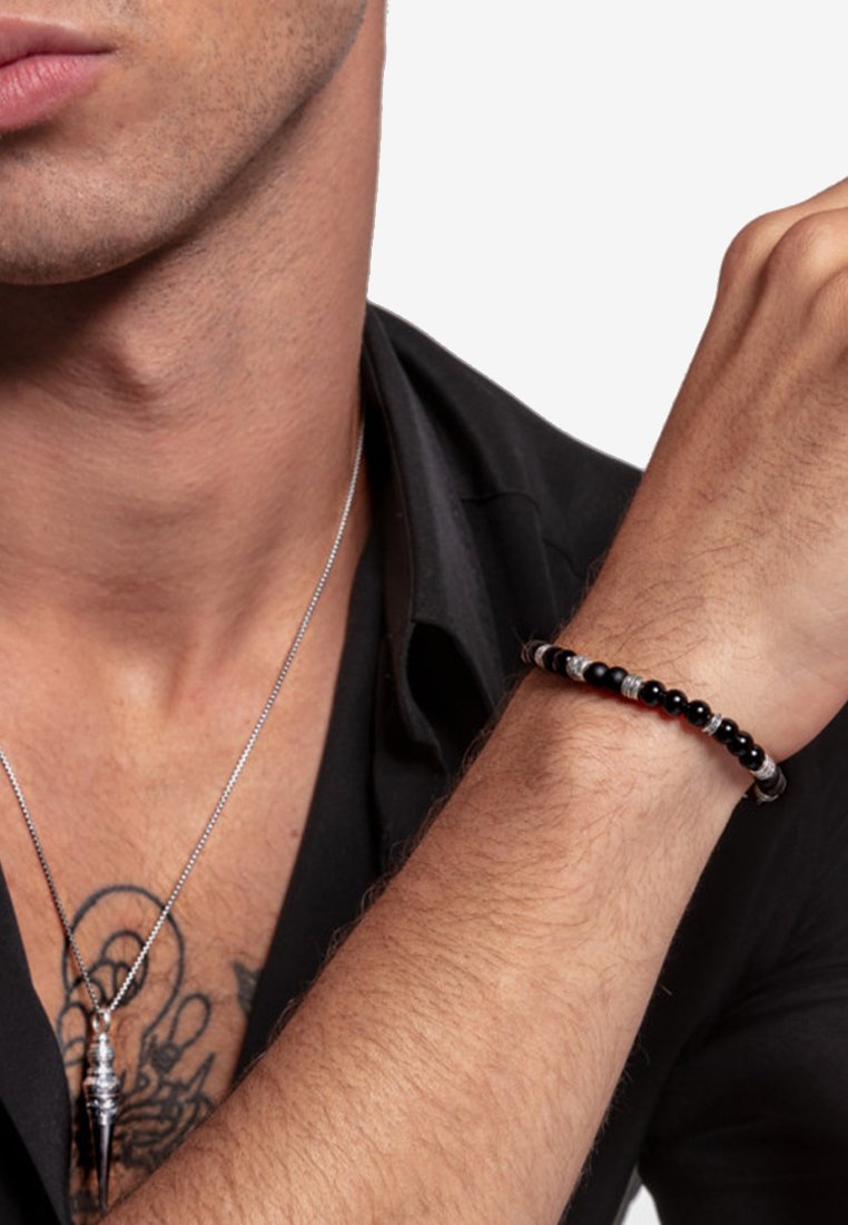 THOMAS SABO TALISMAN - Bracciale - black/silver-coloured