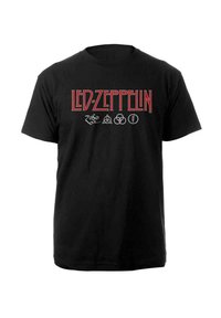Paradiso Clothing LED ZEPPELIN LOGO AND SYMBOLS - Print T-shirt - black