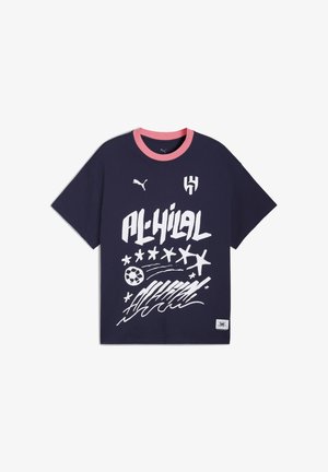 HOOPS X AL-HILAL SFC BASKETBALL - Camiseta estampada - navy