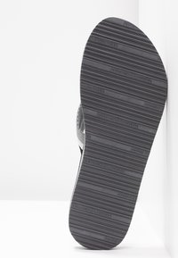 Tommy Hilfiger LOVES BEACH - Sandalai su T formos dirželiu - black