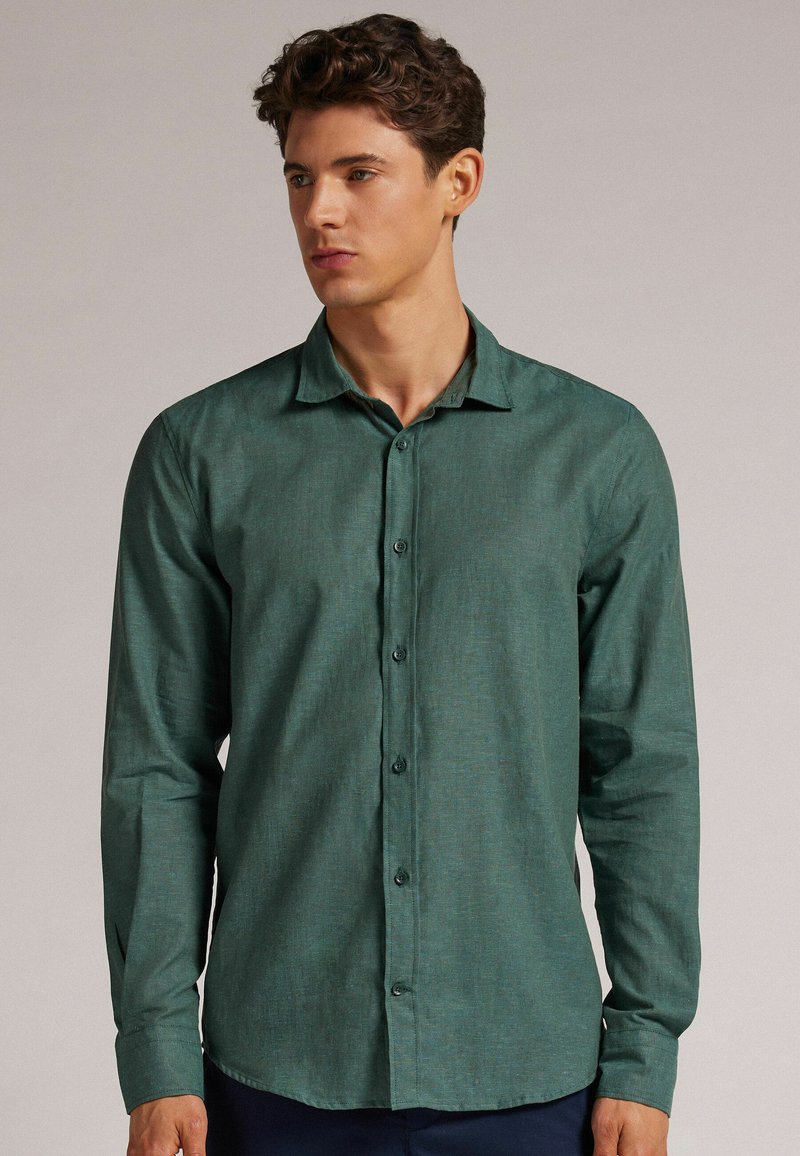 IUMAN Intimissimi Uomo Camisa elegante - grün verde costa