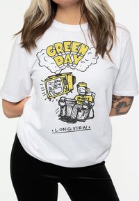 Paradiso Clothing GREEN DAY LONGVIEW UNISEX - Print T-shirt - white