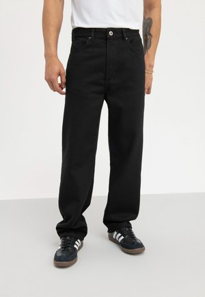 Pier One Traperice opuštenog kroja - black denim