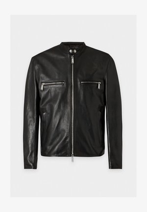 Dsquared2, BIKER JACKET - Veste en cuir - black