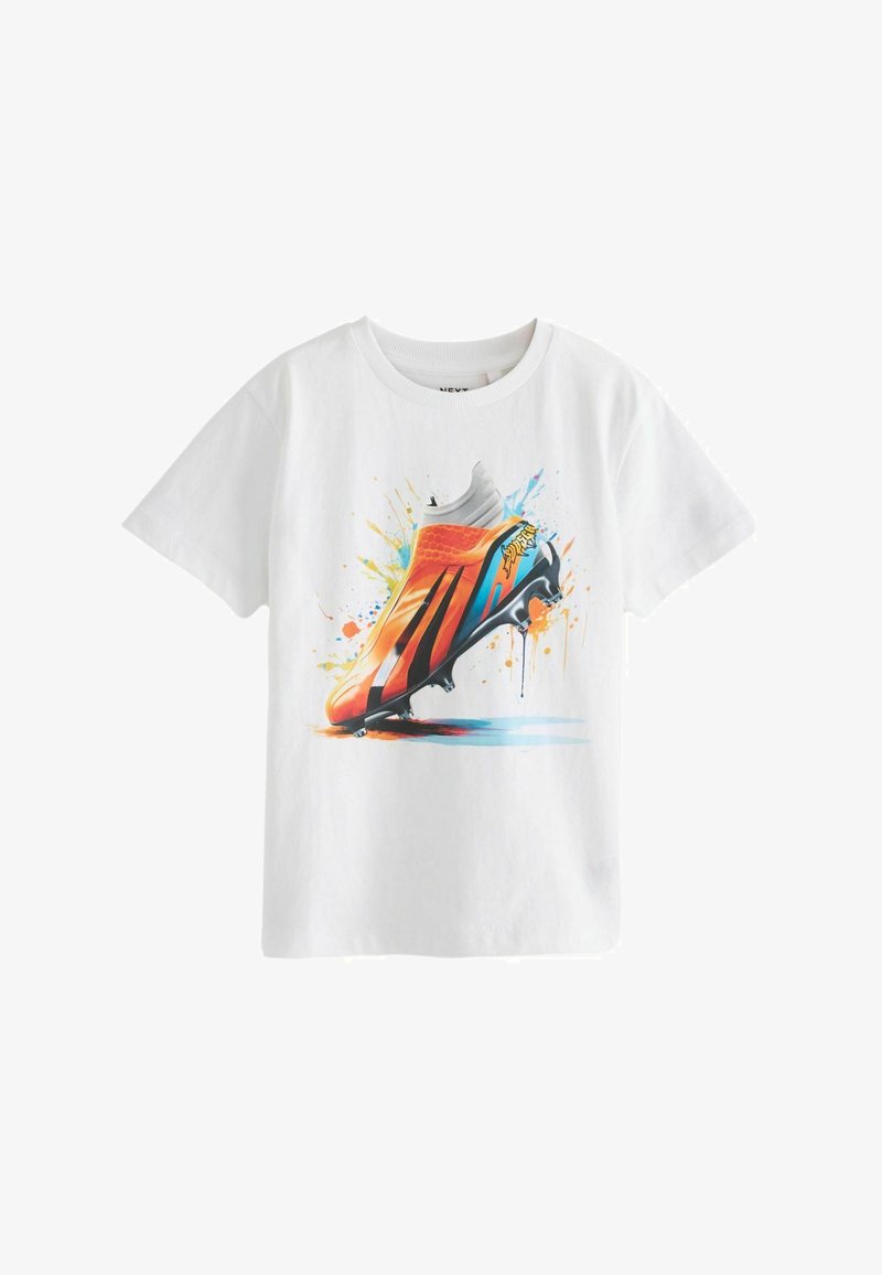 Next SHORT SLEEVE GRAPHIC STANDARD - T-shirts print - white football boot