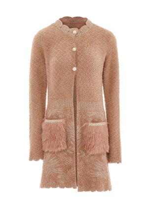 Cardigan - dunkelrosa rosa gold