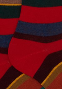 Gallo STRIPES - Calzettoni - rosso mostarda