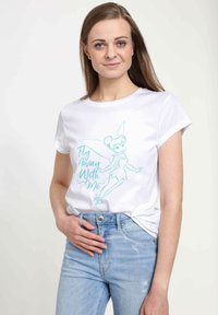 Disney PETER PAN FLY AWAY WITH ME - Triko s potiskem - white