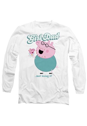 PEPPA PIG - DADDY PIG GIRL DAD AND LOVING IT - Long sleeved top - white
