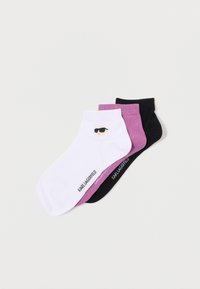 IKON SNEAKER SOCK 3 PACK - Socquettes - wine/pink/black