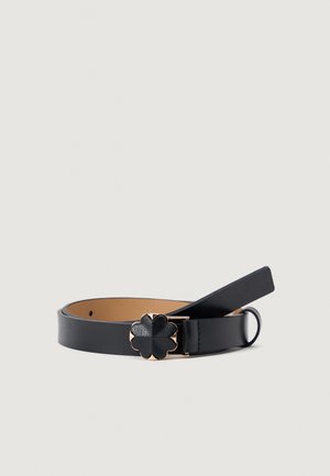 WRAP SPADE FLOWER PLAQUE BELT - Riem - black