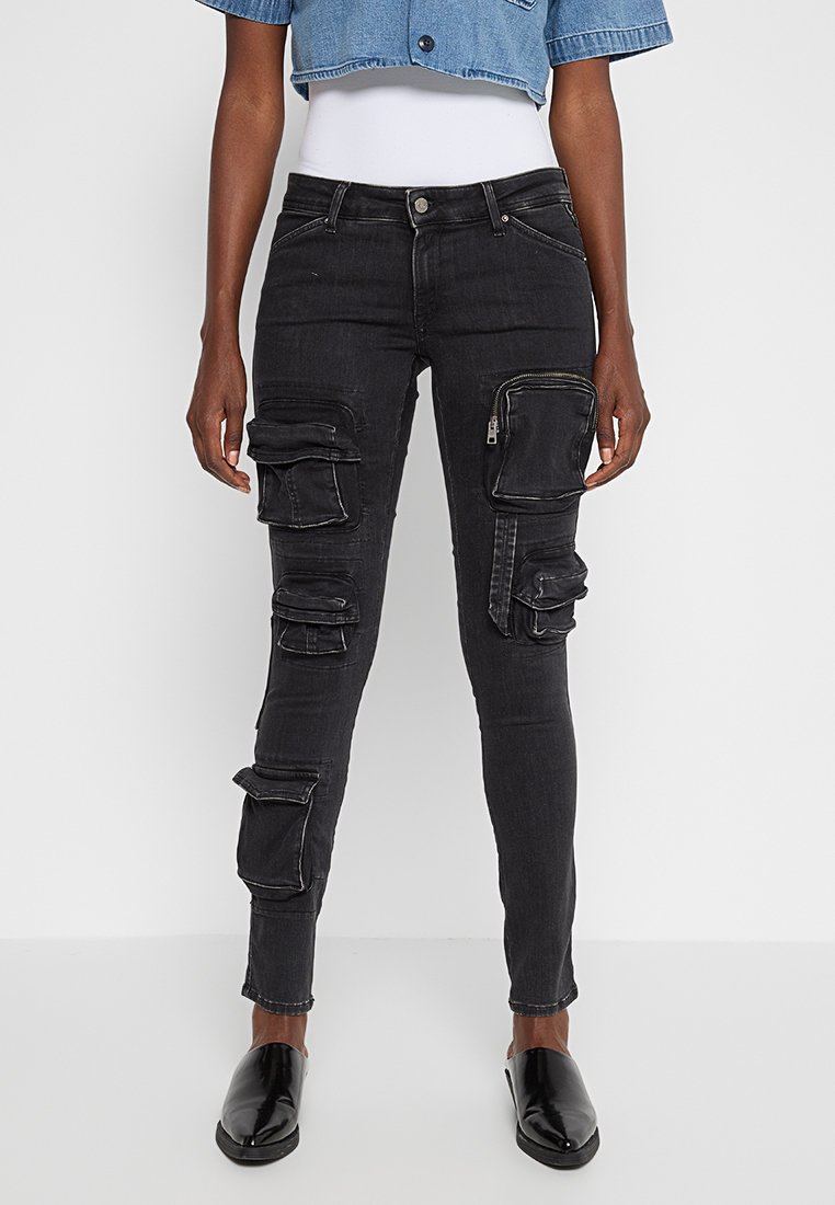 Replay Jeans Skinny Fit zwart