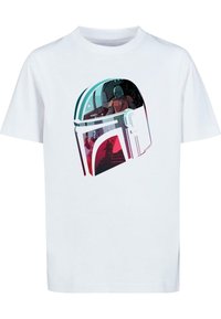 Star Wars The Mandalorian Sweatshirt - Men's Mandalore Helmet Reflection Design, Officially Licensed Merchandise