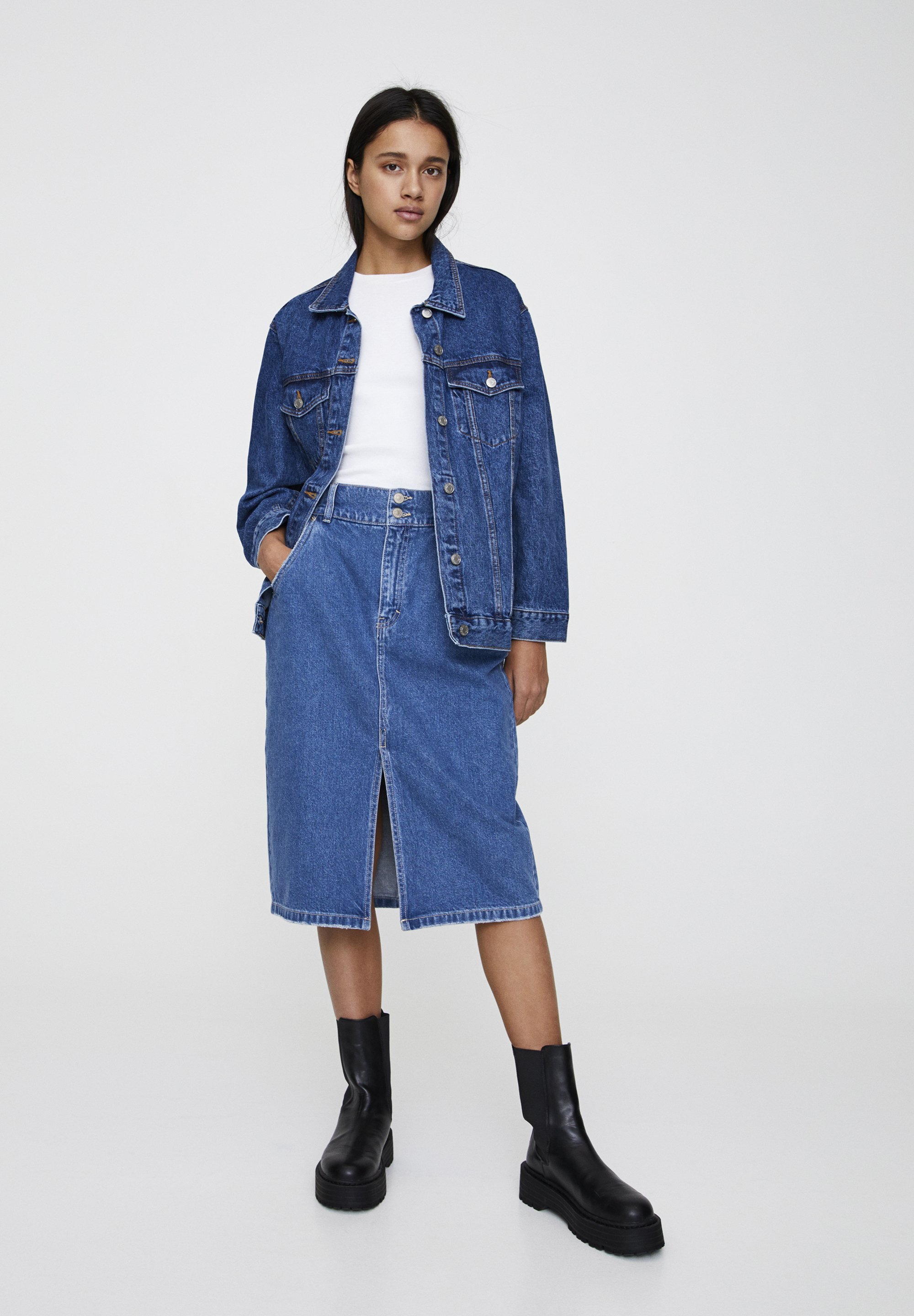 PULL\u0026BEAR Giacca di jeans - blue denim/blu denim - Zalando.it