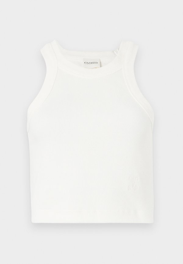 CROPPED RACER TANK - Top - ivory2