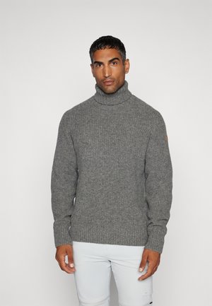 ÖVIK ROLLER NECK SWEATER M - Strikkegenser - grey