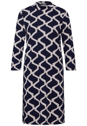 Stickad klänning - dark blue