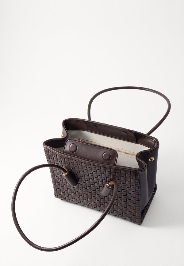 LEILA MICRO WEAVED - Handbag - ebony2