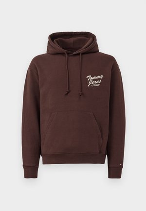 NOVELTY GRAPHIC HOODIE - Sweatshirt - rich brown
