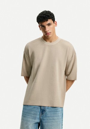 WAFFLE BOXY FIT - T-shirt basic - pink