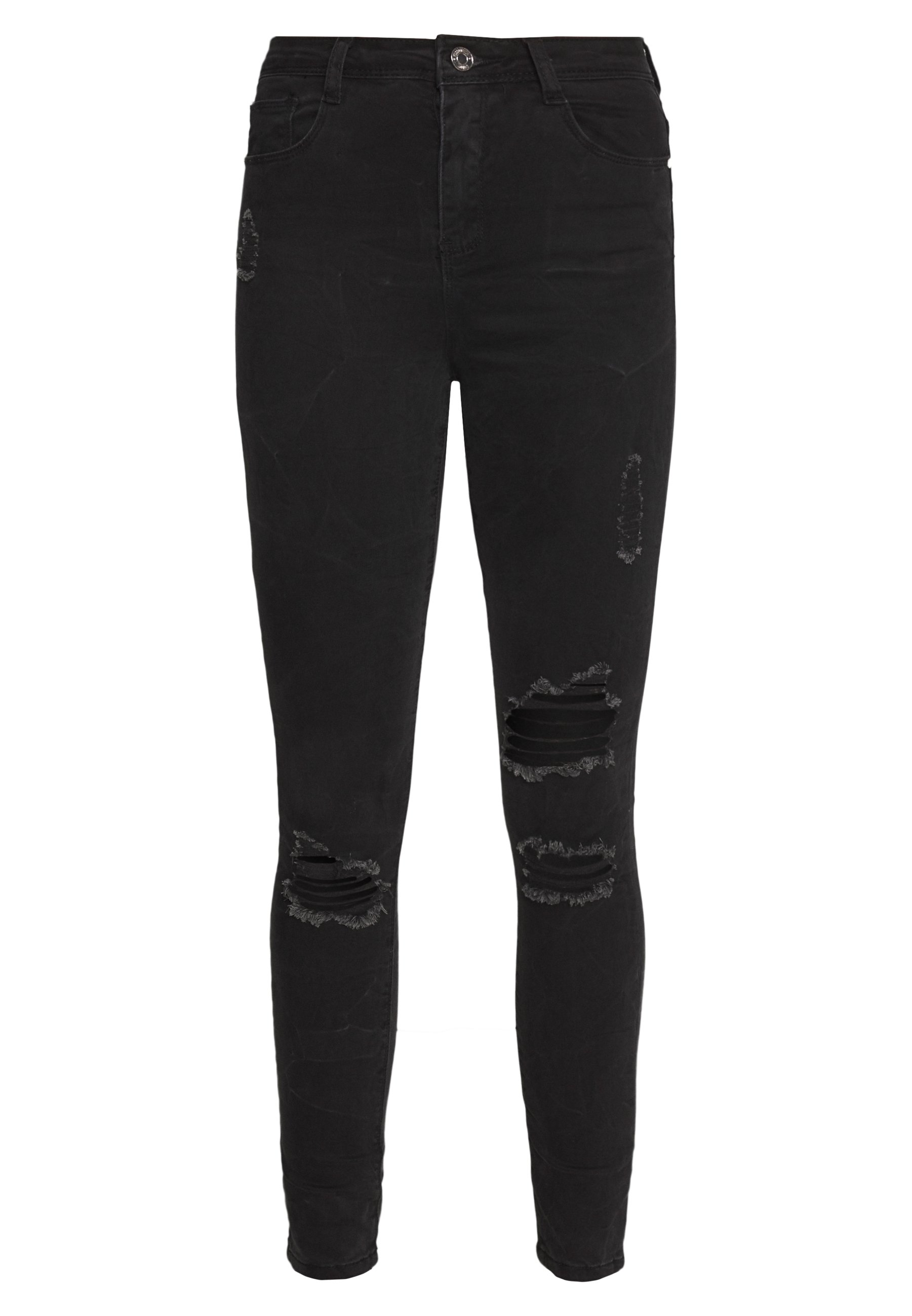 black ripped jeans skinny