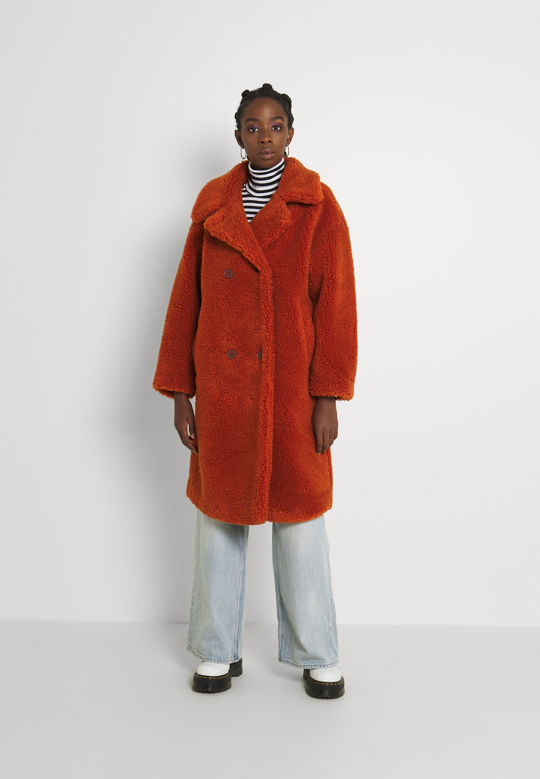 metallic winter coat